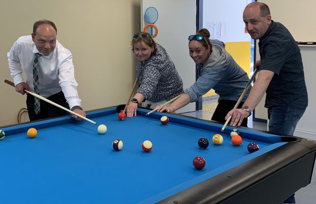 Billardtisch im Ganztagsraum