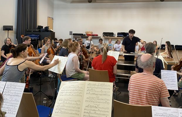 Klasse 5e besucht Orchesterprobe