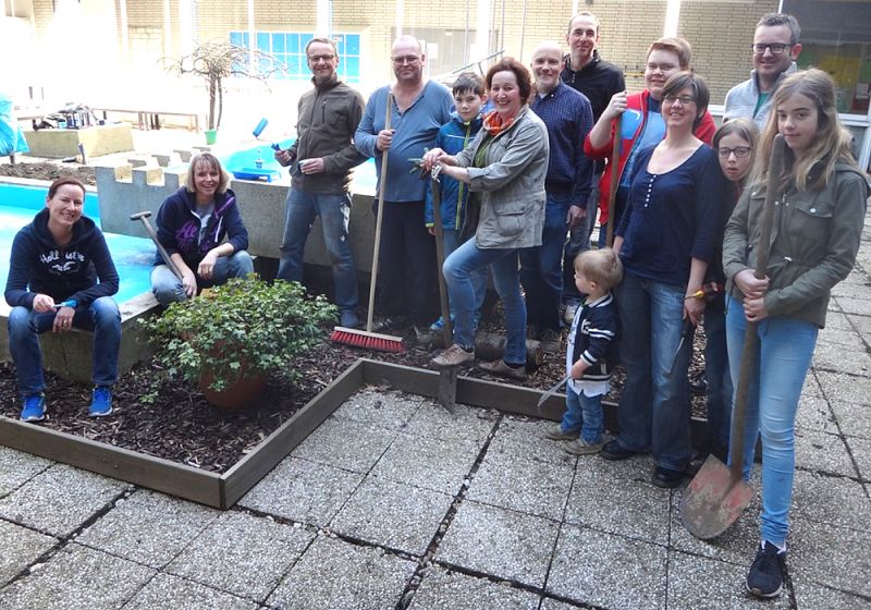 Innenhof A auf dem Weg zur Wohlfühlzone