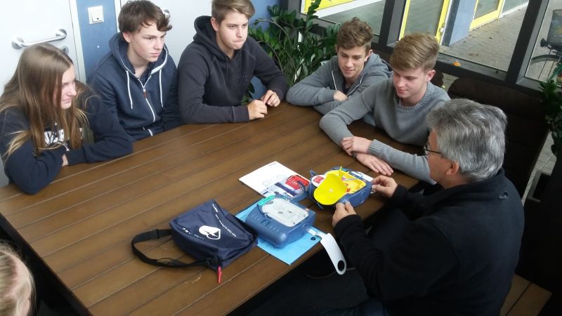 Elektronischer Lebensretter in Betrieb