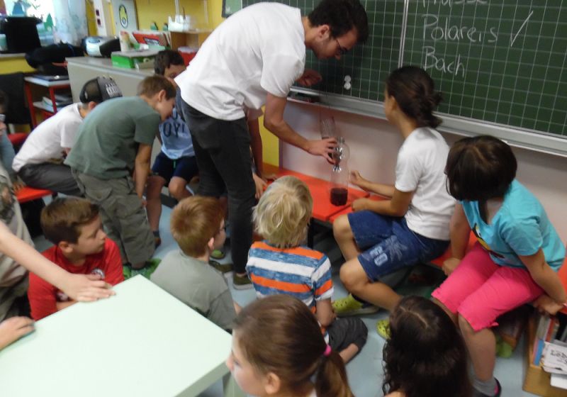 Nachhaltigkeitskurs besucht Grundschule