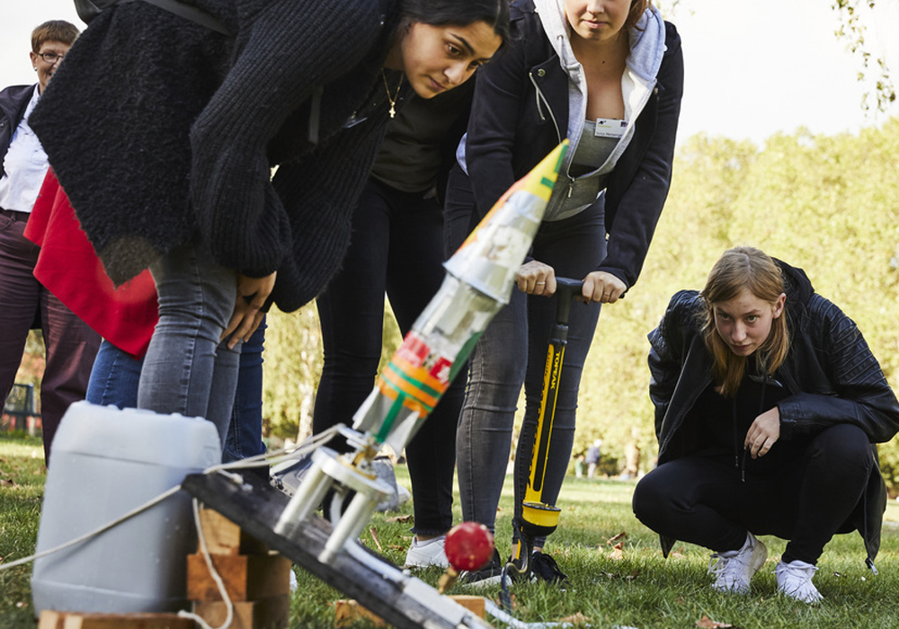 Wasserrakete mit Girlpower
