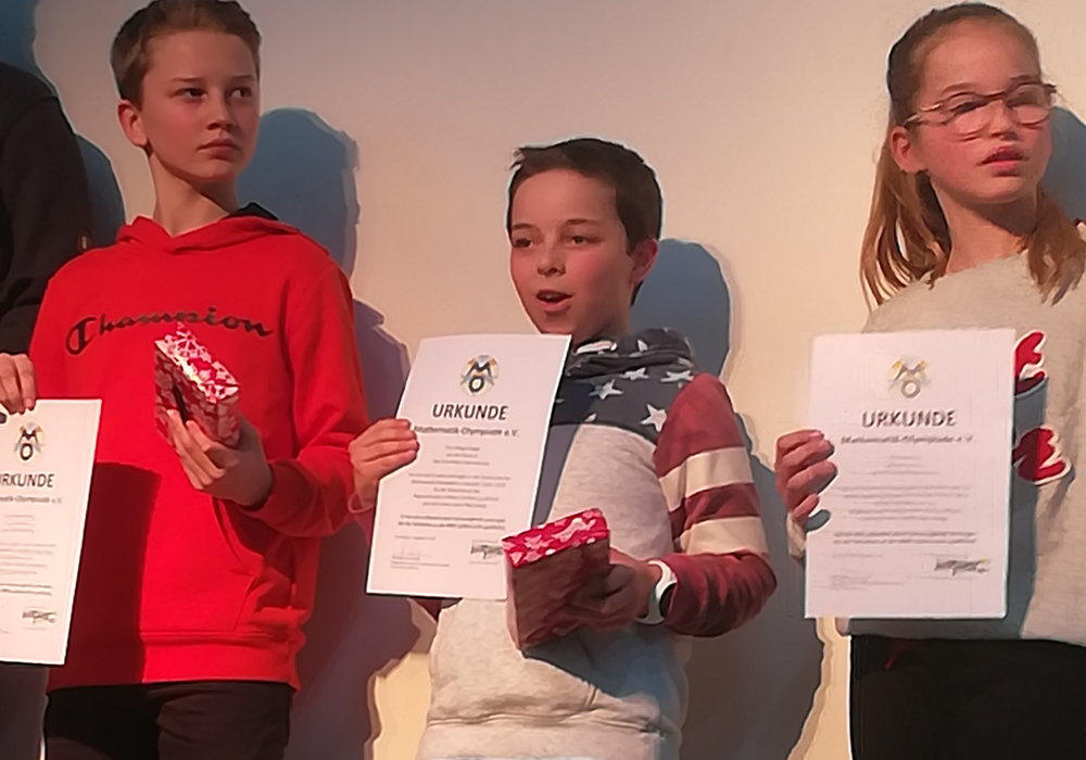 Mathe-Olympiade: Platz 1 für Eric Ohligschläger