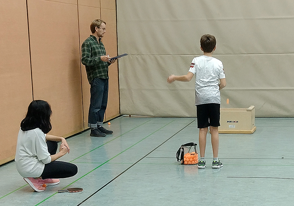 Tischtennis-Sportabzeichen am EMG