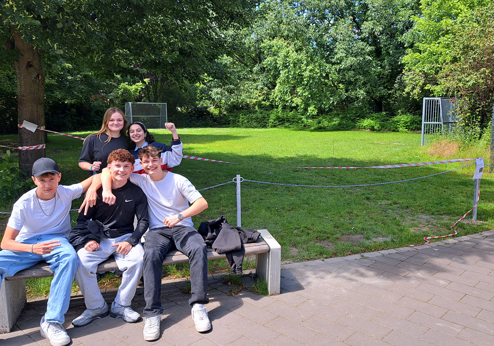 Meilenstein für den Pausensport: Die Tore stehen!